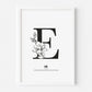 Floral Initial Personalised Print - Created By Zoe