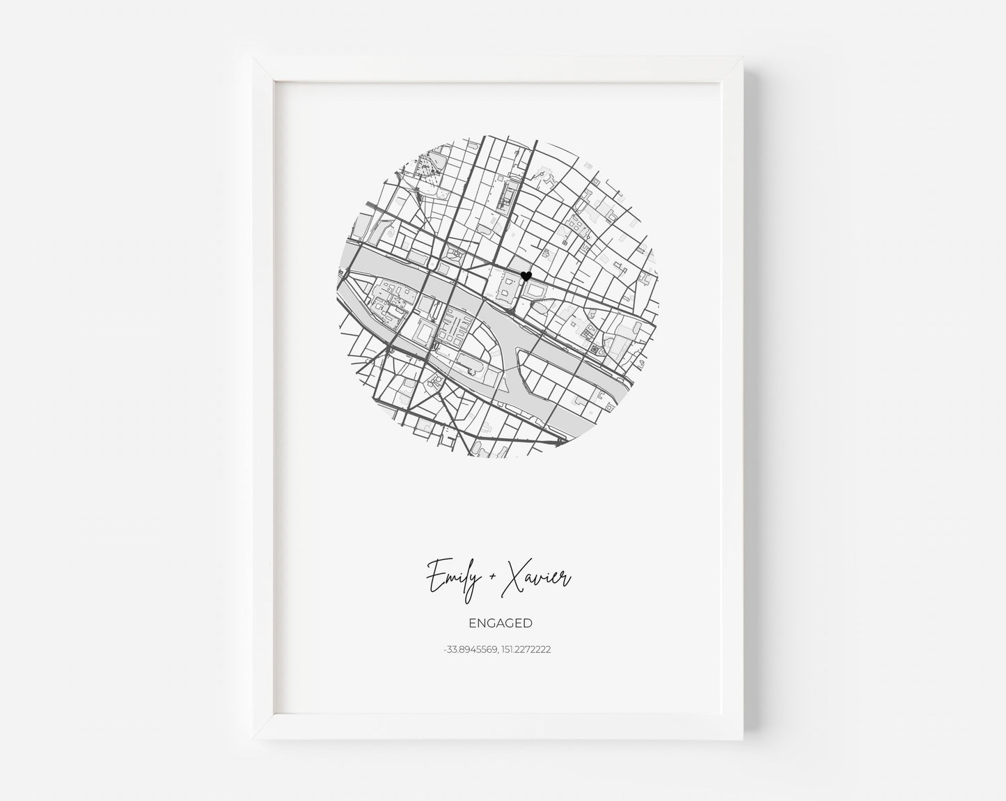 Location Map Personalised Print - Created By Zoe
