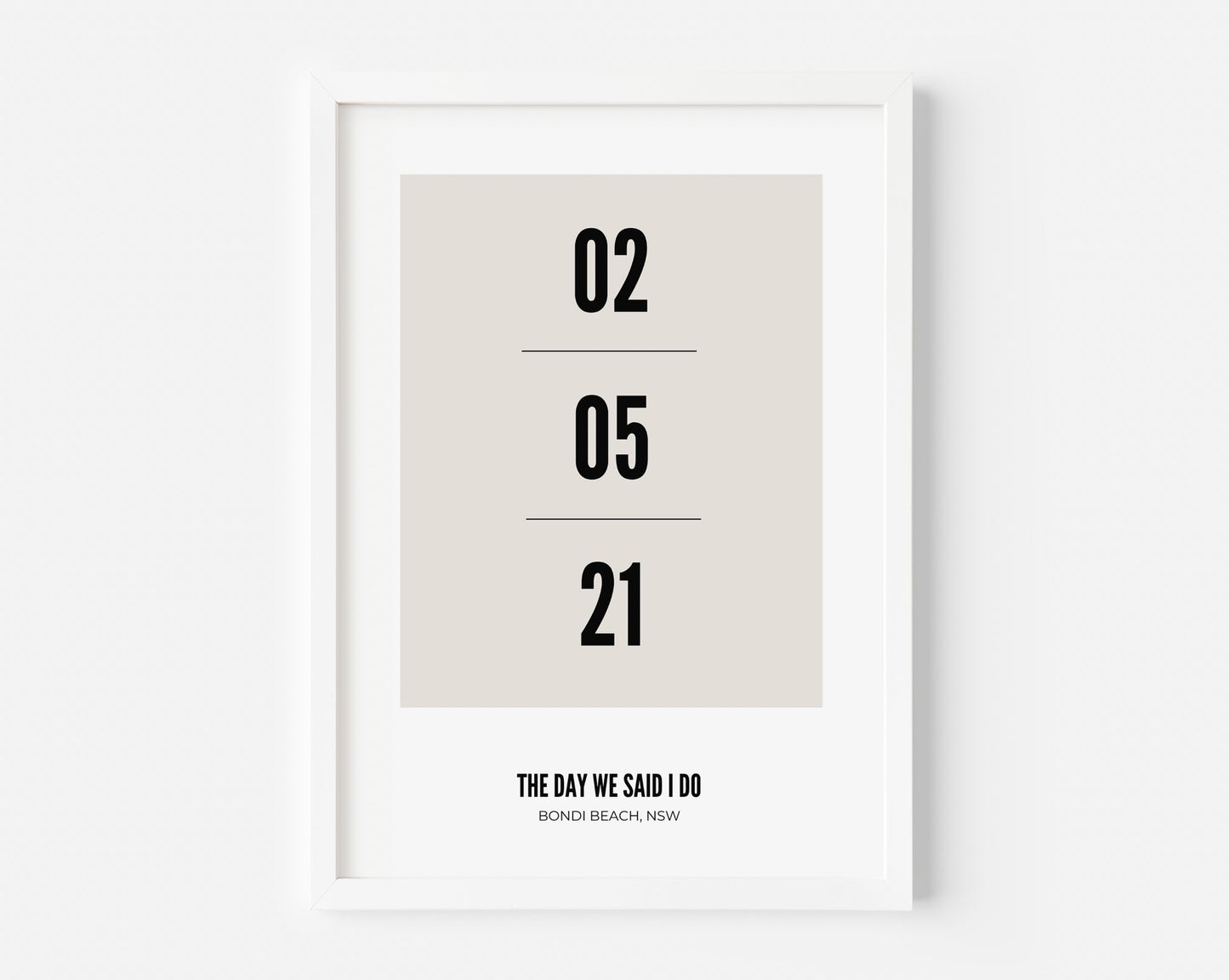 Milestone Date Customisable Print - Created By Zoe