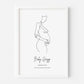 Pregnancy Personalised Print - Created By Zoe
