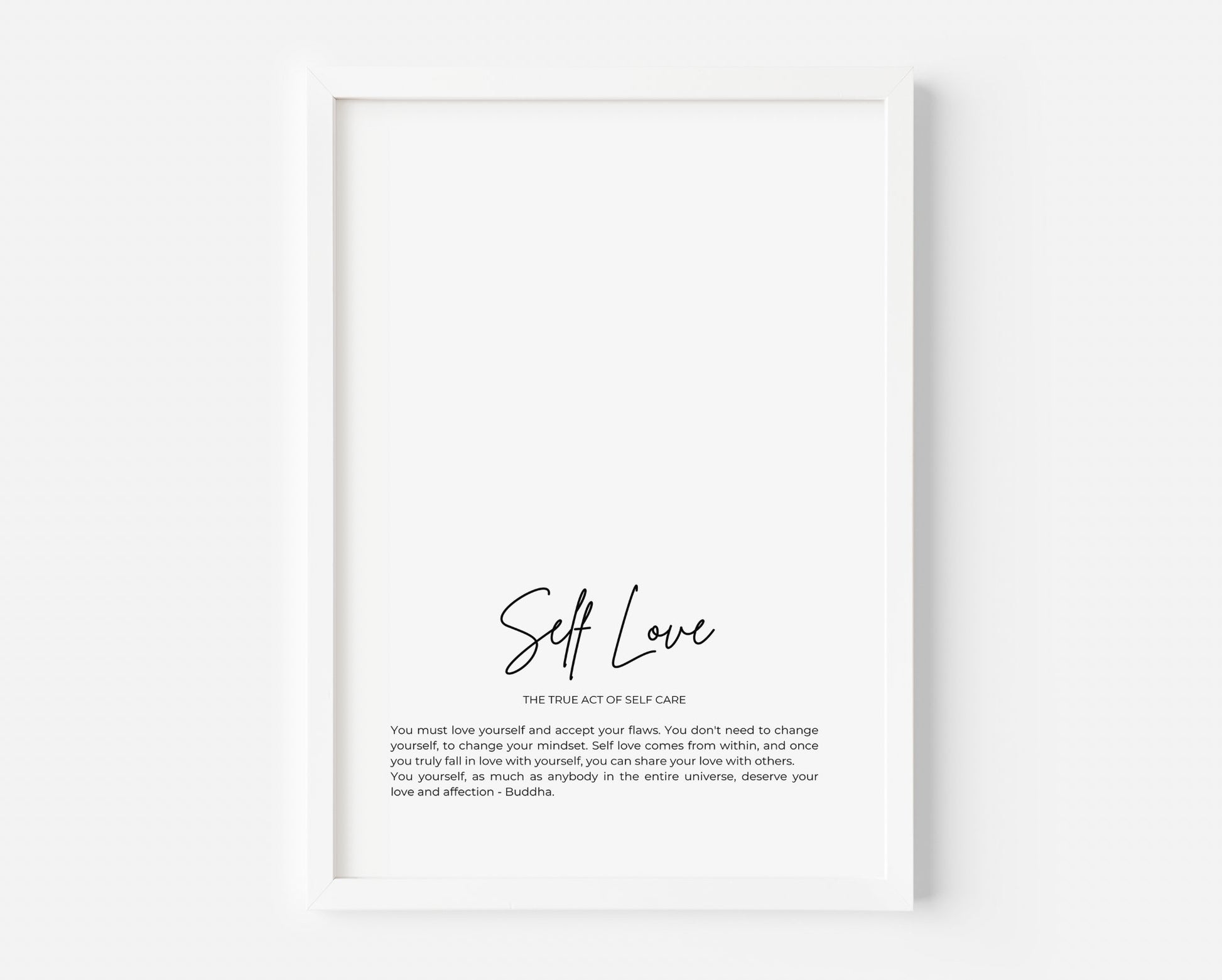 Self Love Poster - Created By Zoe