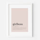 She's a GirlBoss Poster Print - Created By Zoe