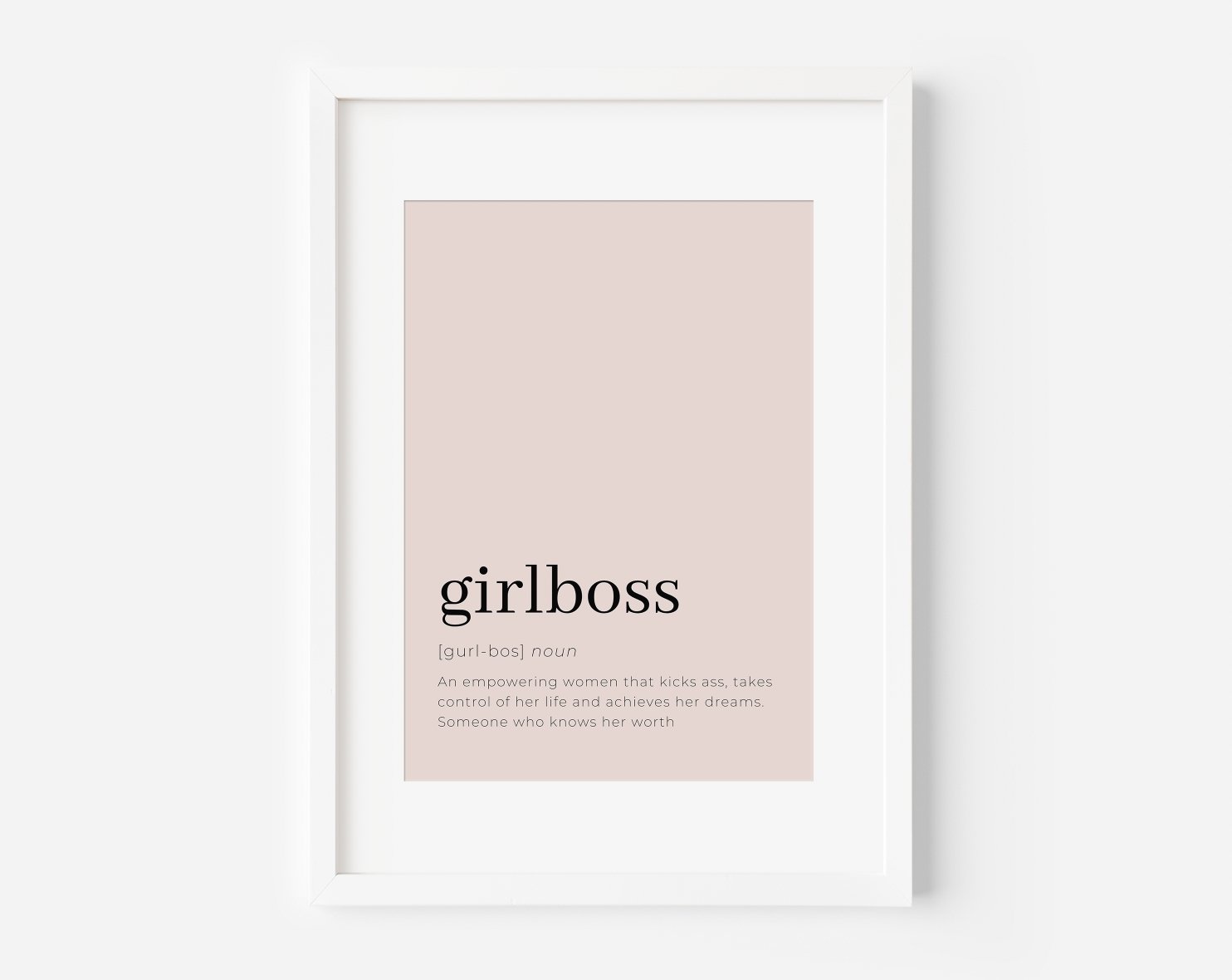 She's a GirlBoss Poster Print - Created By Zoe