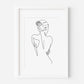 Simply Graceful Line Art Poster Print - Created By Zoe