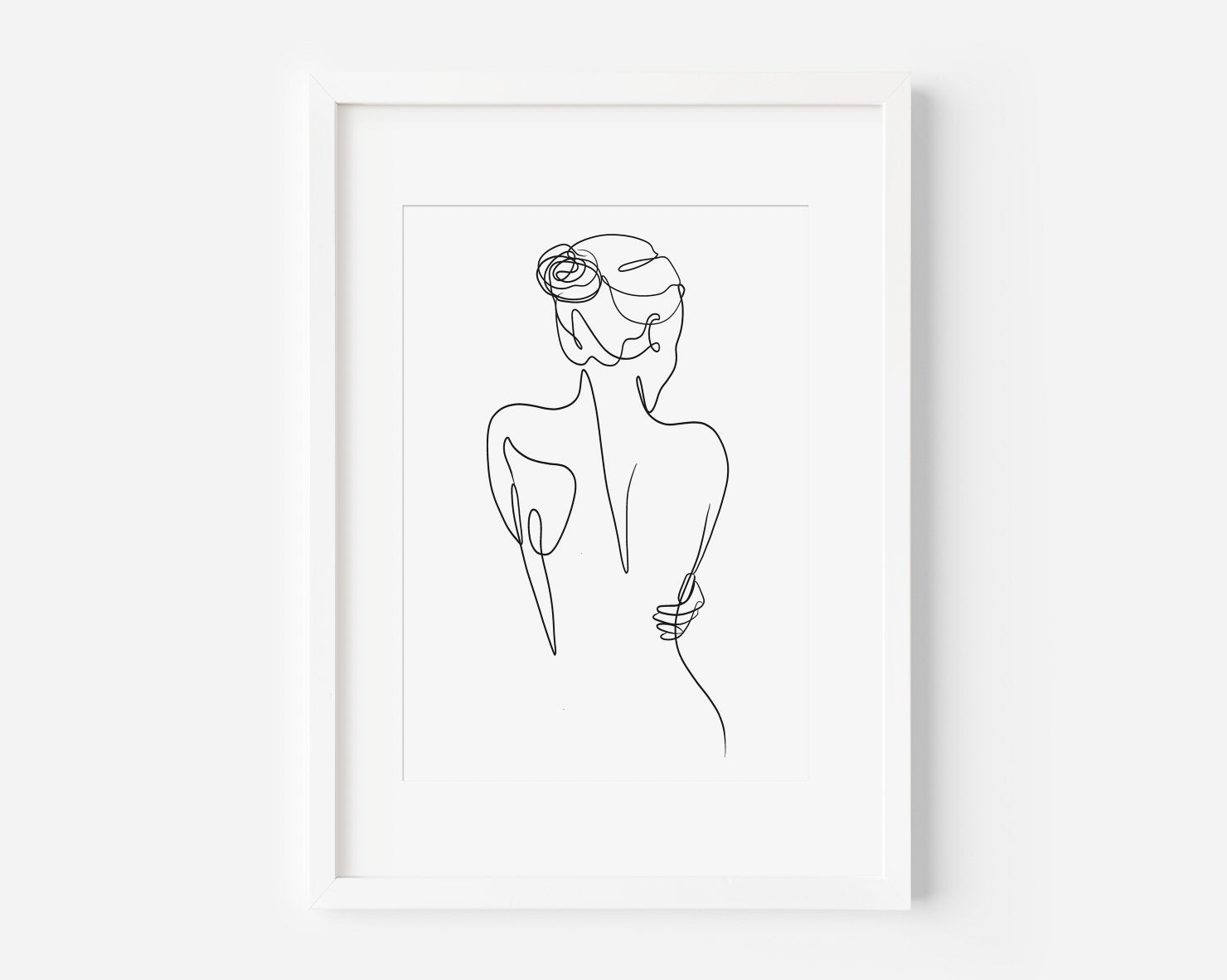 Simply Graceful Line Art Poster Print - Created By Zoe