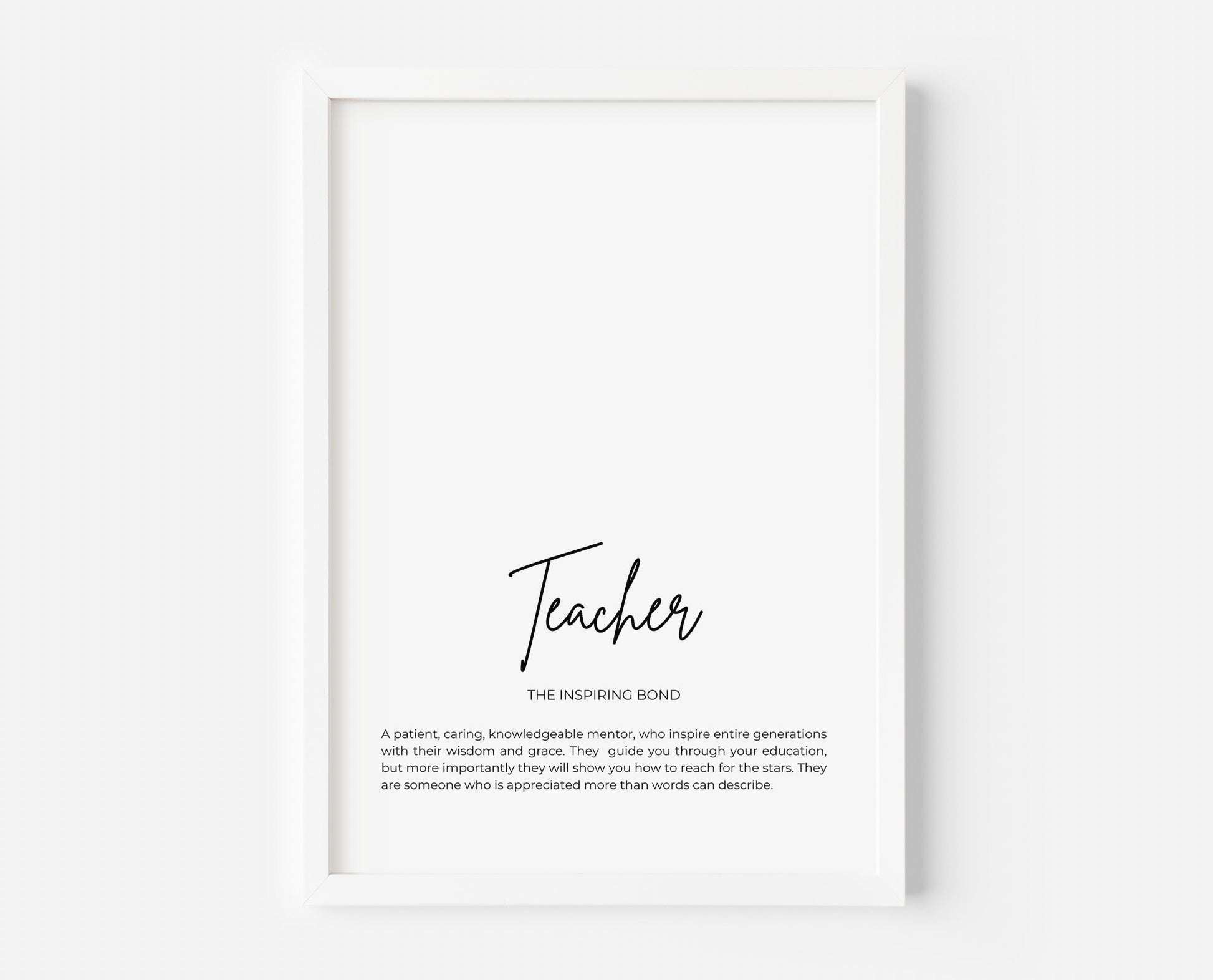 Teacher - The Inspiring Bond - Created By Zoe